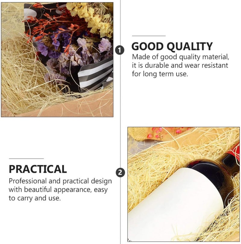 Abaodam Flexible Natural Jute Silk Filler Decor 3pcs, 30g Each, Wedding Box Filling Material for Wrapping and Bird Nest Craft Supplies - Image 3