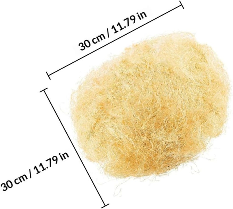 Abaodam Flexible Natural Jute Silk Filler Decor 3pcs, 30g Each, Wedding Box Filling Material for Wrapping and Bird Nest Craft Supplies - Image 2