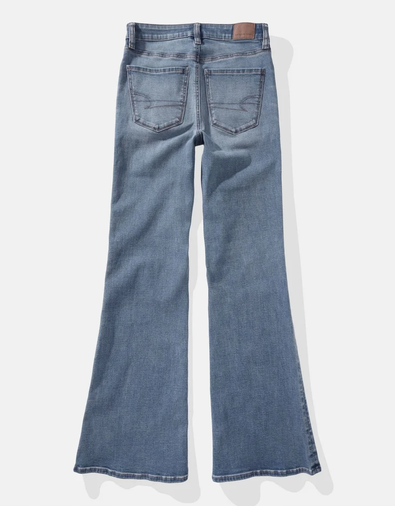 American Eagle  AE Next Level Super High-Waisted Flare Jean for Women | Best Price UAE