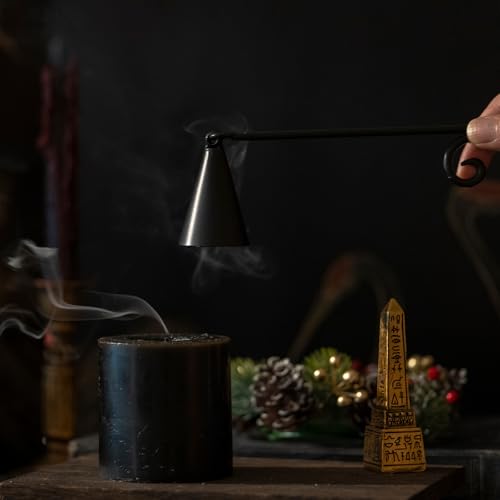 WOPARTY Iron Vintage Black Candle Snuffer, 9.37 Inch Long Handle with 1.57 Inch Bell, Home Decor - Image 3