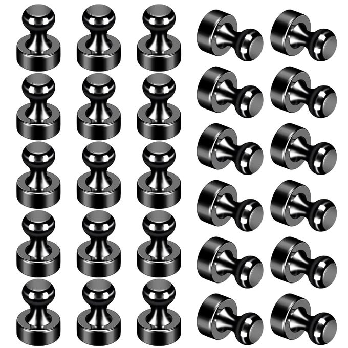 24Pack Black Fridge Magnets AdultsStrong Refrigerator Magnets for WhiteboardLockersOfficeClassroom Kitchen