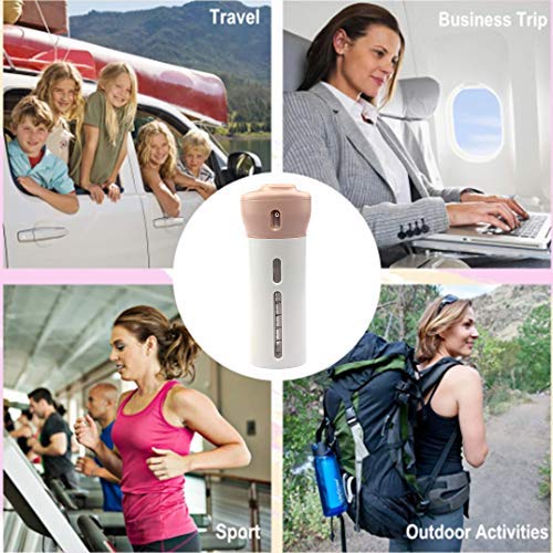 CHIVENIDO Travel Dispenser Toiletries Containers4 in 1 Travel Dispenser40ml4 Pcs 4 in 1 Travel Bottle Refillable Lotion Shampoo Gel TSA Approved Travel Dispenser Bottles with LabelsPink - Image 5