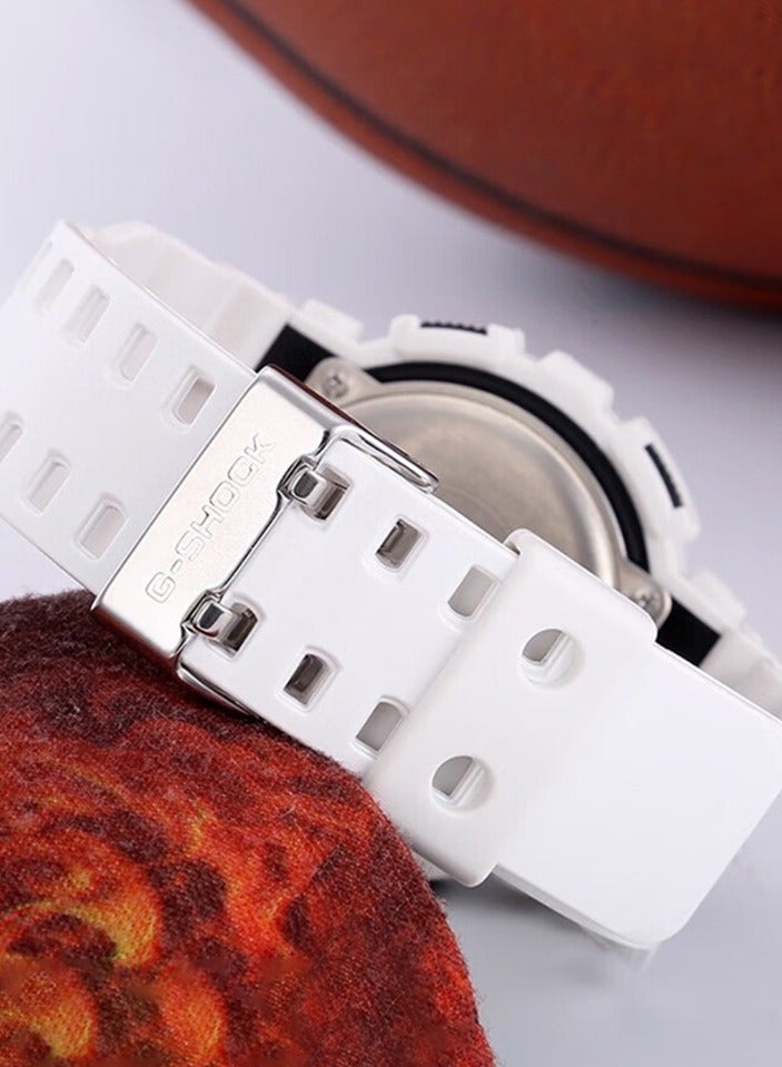 كاسيو جي شوك ساعة رجالية بيضاء أزياء أنالوج ديجيتال كوارتز GA-110 - Image 5