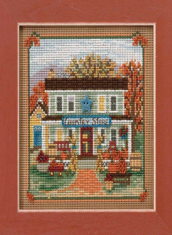 Mill Hill Country Store Beaded Counted Cross Stitch Kit Mill Hill 2017 Buttons & Beads Autumn MH141722 - Image 2