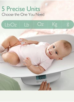 Momcozy Multi-Functional Baby Scale for Toddler, Children, Pet, Adult, Removable Scales for Body Weight & Height Measurement, Perspectives Switch, 5 Units, Digital LED Screen, Auto-Off, Up to 330lb  - Image 3