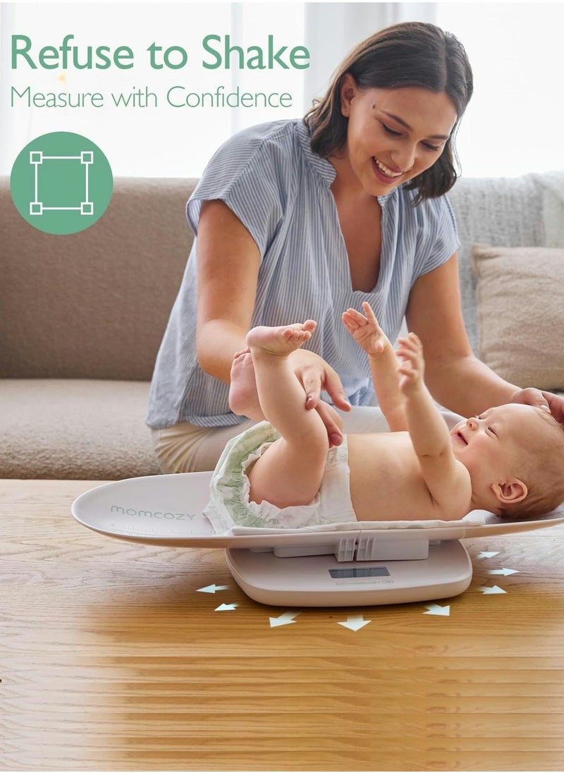 Momcozy - Multi-Functional Baby Scale for Toddler, Children, Pet, Adult, Removable Scales for Body Weight & Height Measurement, Perspectives Switch, 5 Units, Digital LED Screen, Auto-Off, Up to 330lb - Image 1