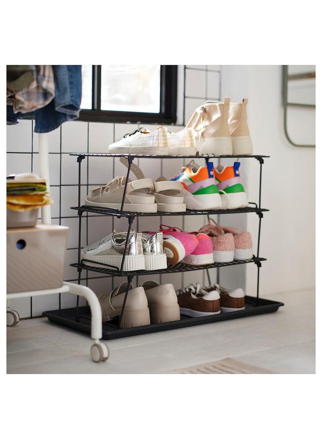 erorex Shoe rack, grey, 58x27x17 cm - Image 2