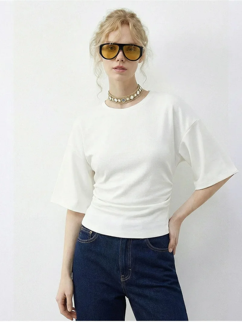 بيانكو لوتشي LUCCI Regular Fit Crew Neck T-Shirt