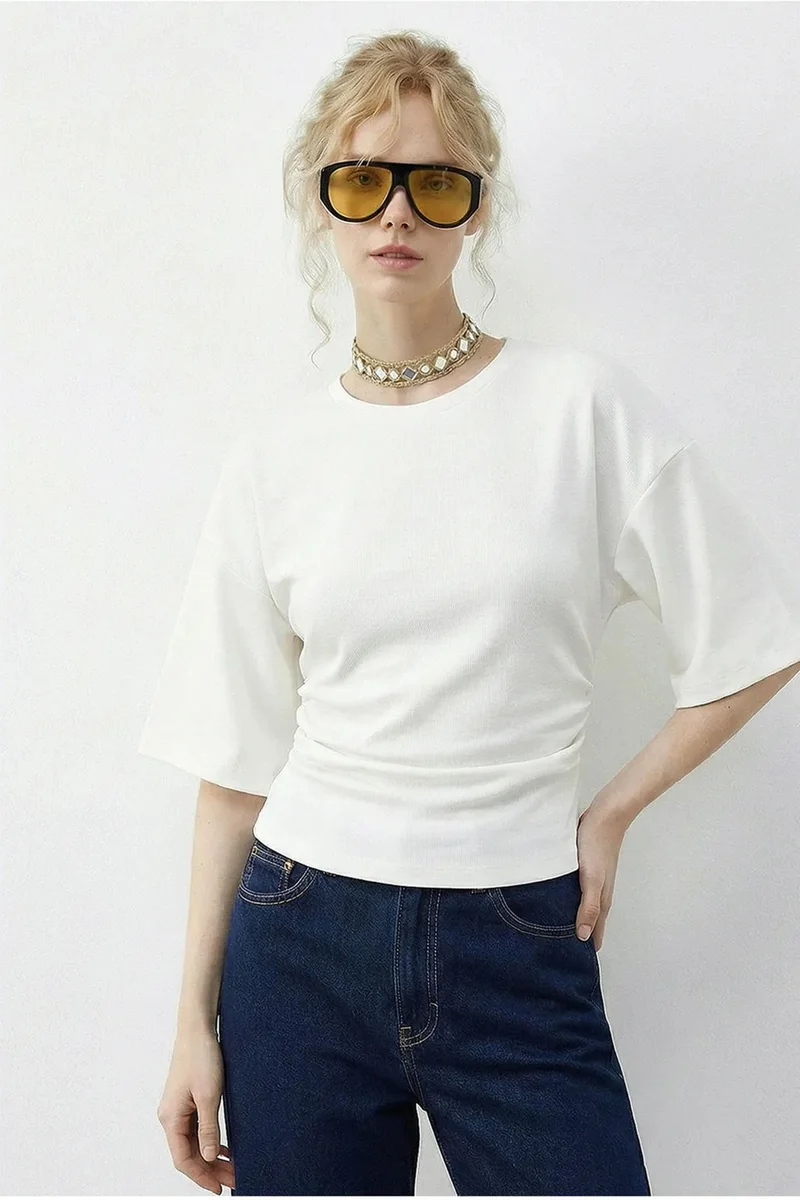 بيانكو لوتشي LUCCI Regular Fit Crew Neck T-Shirt
