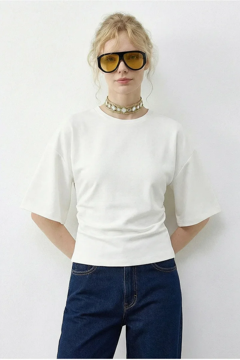 بيانكو لوتشي LUCCI Regular Fit Crew Neck T-Shirt