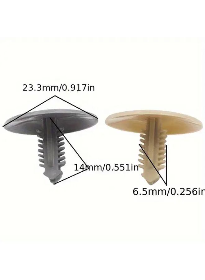 20 Pcs Auto Roof Liner Fastener Retainer Rivet Trim Car Ceiling Cover Snaps Grey - Image 2