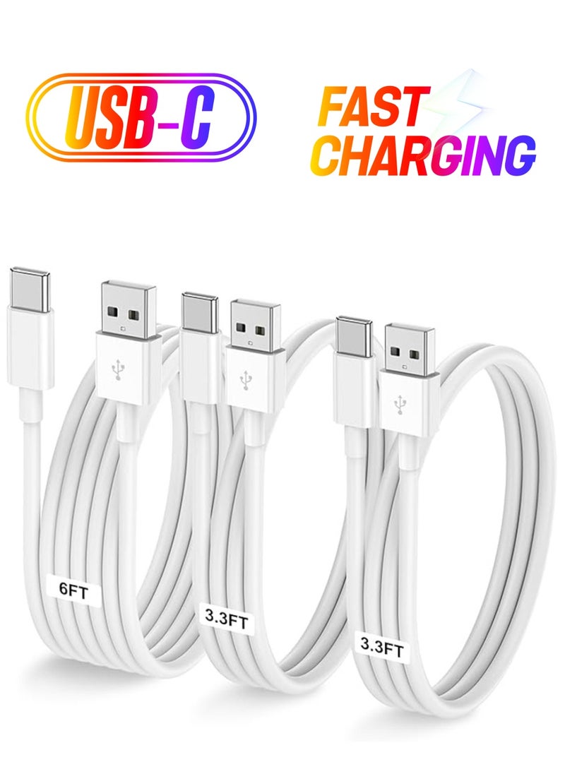 X-level - Car Carplay Cable for iPhone 16 15 Pro Plus Pro Max,3-Pack [3.3FT+3.3FT+6FT] USB A to USB C Cable for iPad Pro/Air/Mini,for Samsung S24/S23/S22,for MacBook Pro/Air and More - Image 1