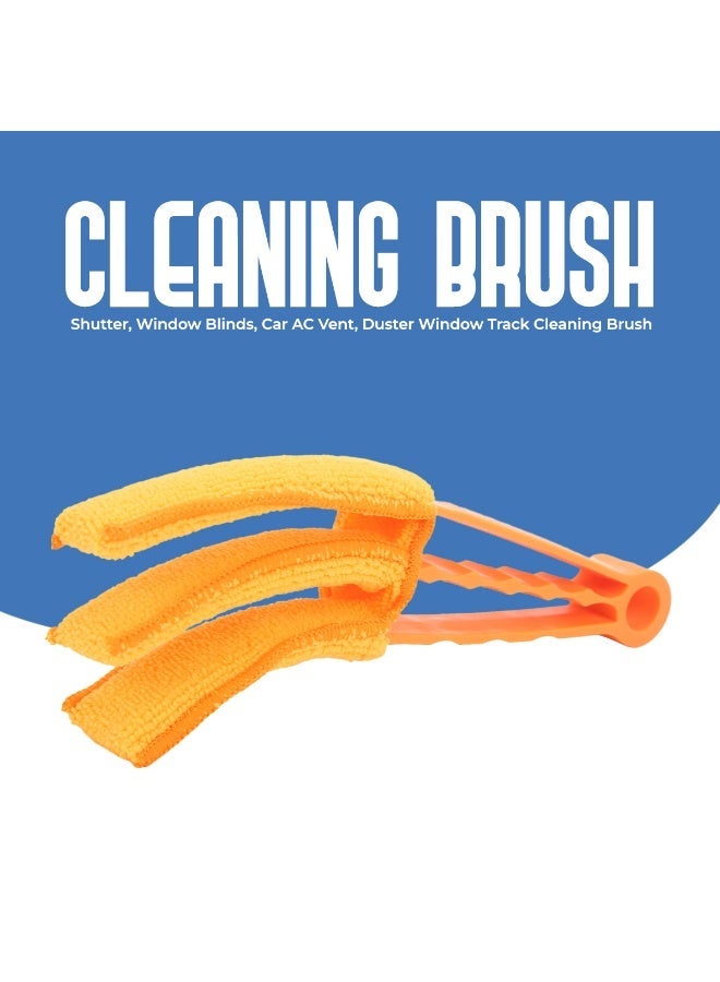 3-in-1 Window Blind Cleaning Brush Microfiber Duster Tool for AC Vent, Shutter, Car Air Vent Cleaner - Image 1