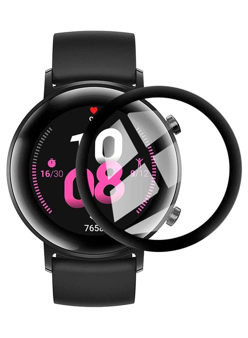 Full Coverage Curved Screen Protector For Huawei Watch GT 2 42mm Clear - Image 2
