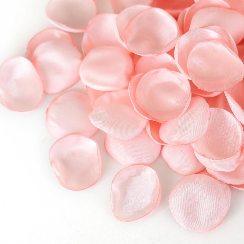 WEIERYUE 300PCS Silk Rose Petals,Beautiful Realistic Scatter Rose Petals Romantic Night Decoration,Wedding Party Decoration Artificial Flowers Petals (Monochromatic Pink) - Image 1