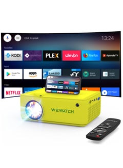 ويواتش جهاز عرض فيديو صغير V10 مزود بخاصية واي فاي، لاسلكي محمول مع بلوتوث، دقة عالية كاملة 1080 بكسل، متوافق مع HDMI وVGA وTV Stick وiPhone وAndroid  - Image 1