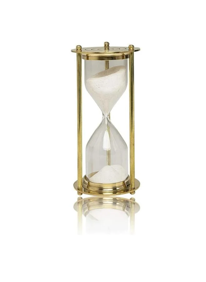 QUESERA Quesera Handmade  5 Minute Brass sand Timer - size-8"