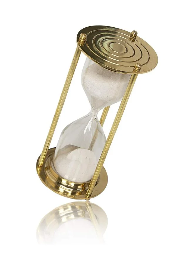 Casa Quesera Quesera Handmade  5 Minute Brass sand Timer - size-8"