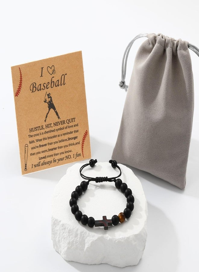 VULETO Baseball Easter Basket Stuffers for Teen Boys Kids, Cross Bracelet Christian Religious Christmas Valentines Jewelry Gifts for Tween Teenage Ages 8-12 Son Grandson Accessories Stuff Lovers Team - Image 5