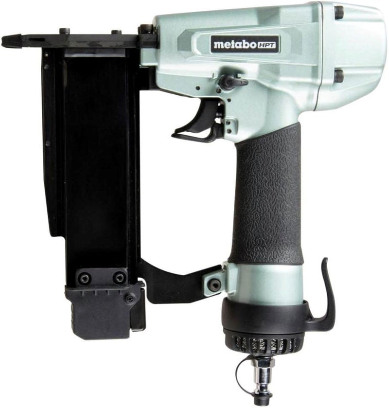 Metabo HPT Pro Pin Nailer Kit, Pro-Preferred Pneumatic Power Nailers, Carpentry Tool for Fine Trim, Molding, and Paneling, Built-In Silencer, Aluminium Magazine, 23 Gauge, 1/2″ to 2″ Pin Nails, NP50A - Image 1