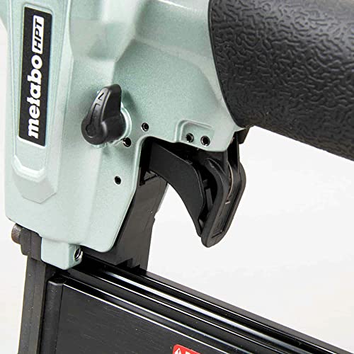 Metabo HPT Pro Pin Nailer Kit, Pro-Preferred Pneumatic Power Nailers, Carpentry Tool for Fine Trim, Molding, and Paneling, Built-In Silencer, Aluminium Magazine, 23 Gauge, 1/2″ to 2″ Pin Nails, NP50A - Image 4