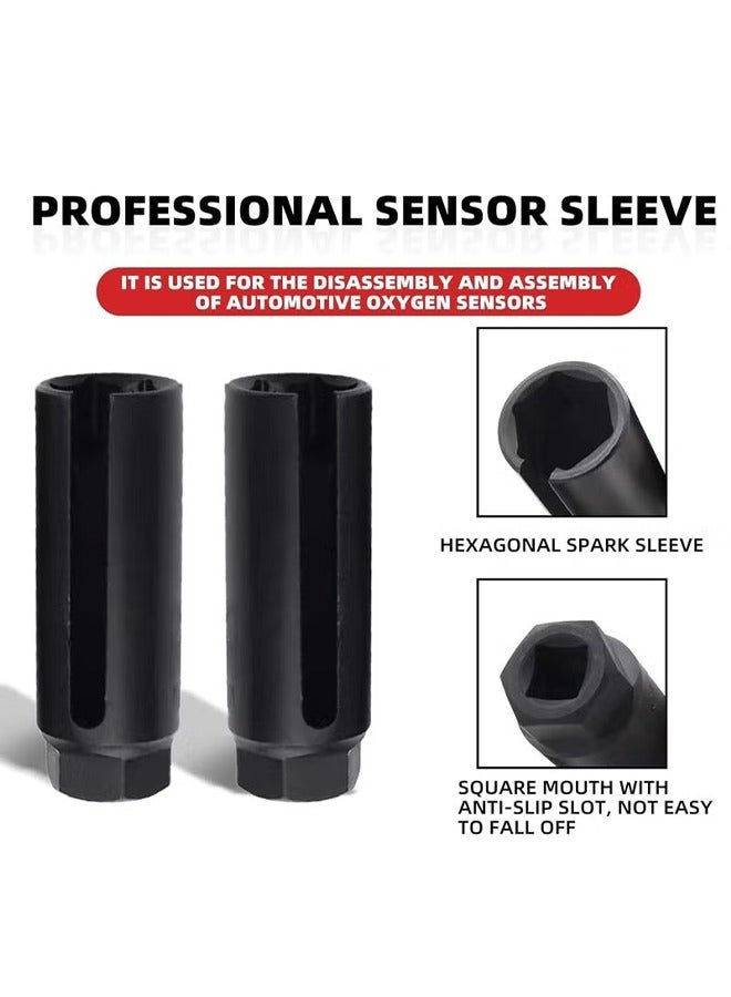Oxygen Sensor Socket with Side Wire Cutout 3/8” Inch Drive x 7/8” (22mm) fits All Vehicle O2 Removal and Installation Offset Oxygen Sensor Socket - Image 3