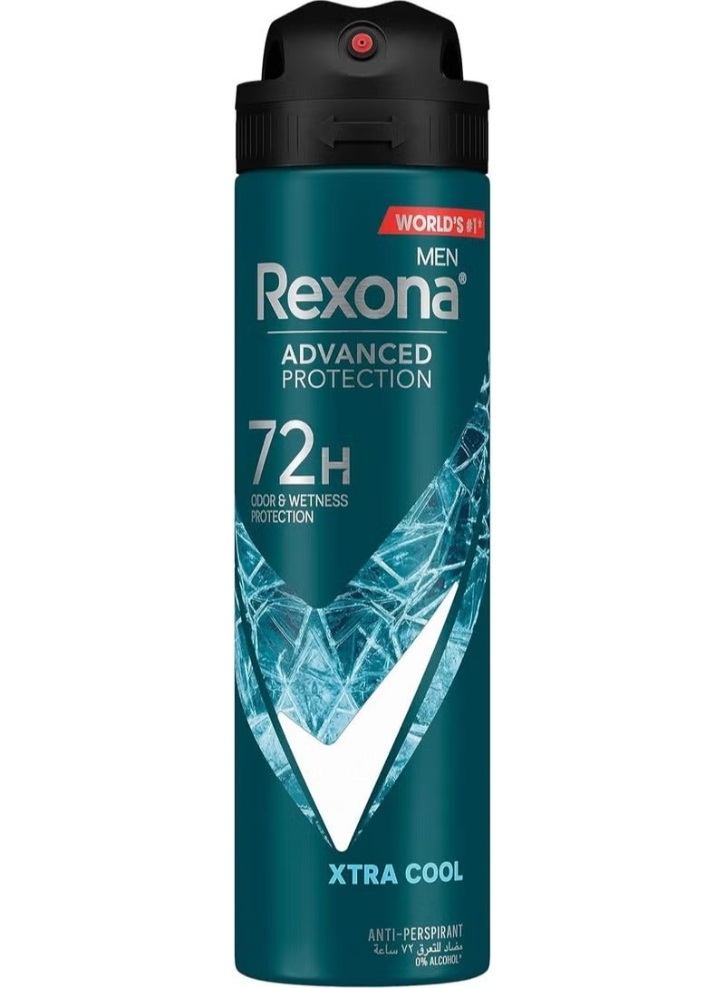 ريكسونا حماية متقدمة +72 ساعة للرجال مضاد للعرق بخاخ اكسترا كوول 150 مل