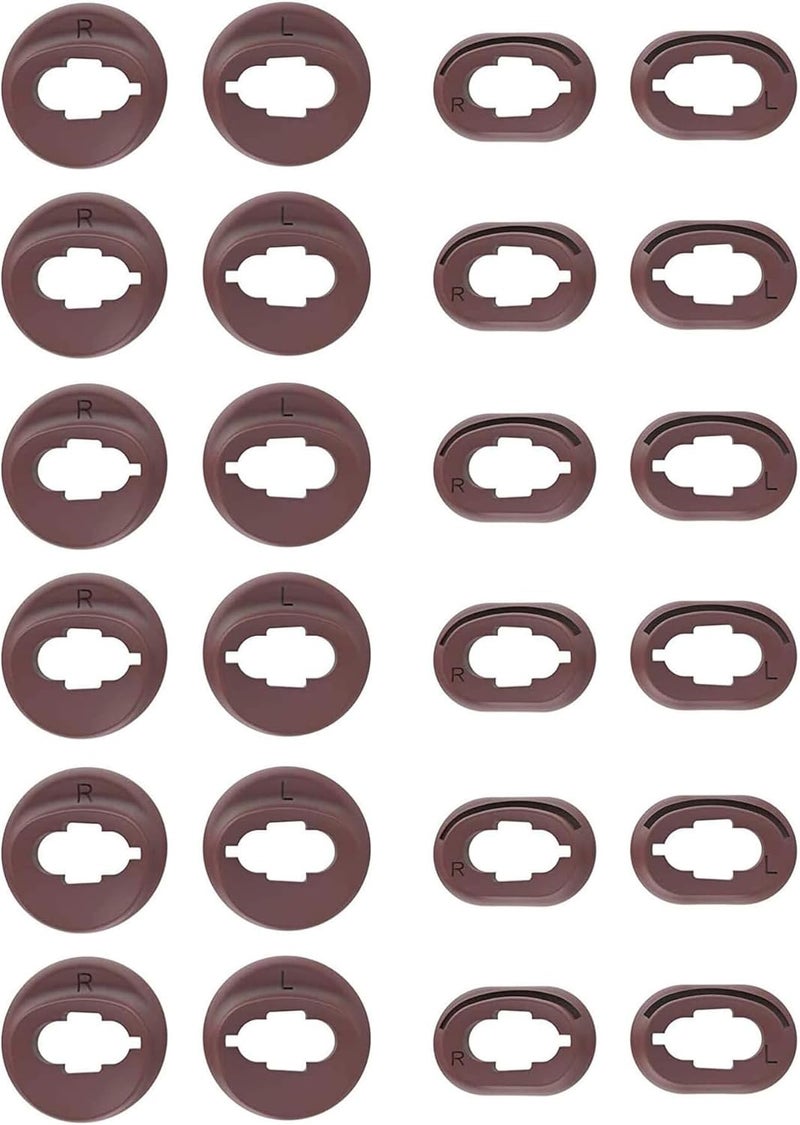 ALXCD Wingtips Compatible with Galaxy Buds Live Headphones, S/L 2 Sizes 12 Pairs Silicone Ear Adapter Wingtips Eartips, Compatible with Galaxy Buds Live Earbuds SM-R180 12 Pairs [Bronze/SL] - Image 1