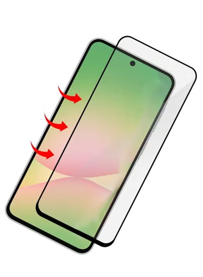 Raxoom Galaxy A56 6.7-Inch Tempered Glass Screen Protector | Full Coverage Edge-to-Edge Fit, 9H Hardness, HD Clarity, Anti-Fingerprint, Scratch Resistant, Bubble-Free Installation â€“ Premium Tempered Glass Film for Galaxy A56 Display Protection - Image 2