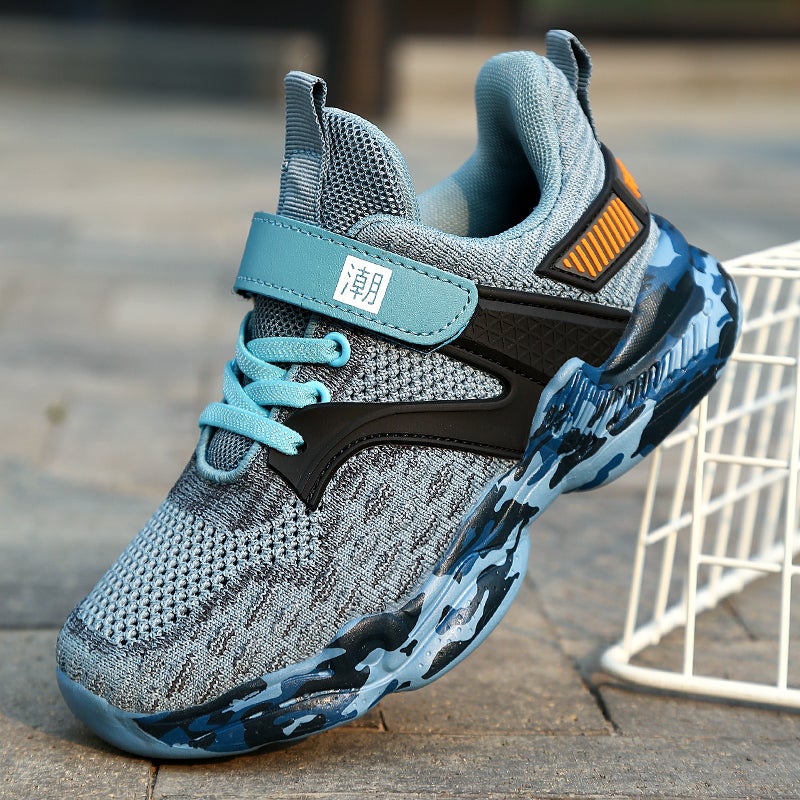 Boys' Sneaker 2023 New Winter Children'S Shoes Boys' Mesh Breathable Medium And Large Children - Image 4