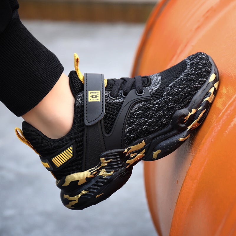 Boys' Sneaker 2023 New Winter Children'S Shoes Boys' Mesh Breathable Medium And Large Children - Image 2