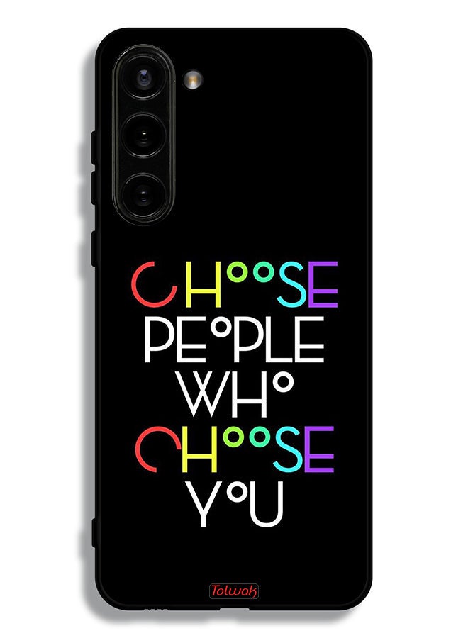 Tolwak Samsung Galaxy S23 Plus 5G Protective Case Cover Choose People Who Choose You - Image 3