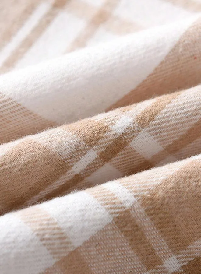 تايك تو قميص بطبعة مربعات وتفاصيل أزرار