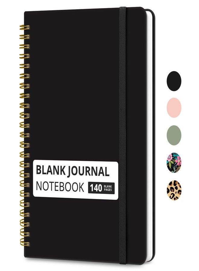 Taja Lined Spiral Journal Notebook for Women & Men, 140 Pages, College Ruled Hardcover Notebook for Work & Note Taking, Journals for Writing, A5(6"x8") - Dark Olive Green - Image 1