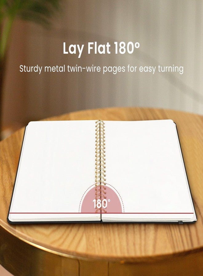 Taja Lined Spiral Journal Notebook for Women & Men, 140 Pages, College Ruled Hardcover Notebook for Work & Note Taking, Journals for Writing, A5(6"x8") - Dark Olive Green - Image 4