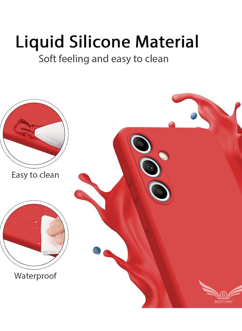 BORTONY Samsung Galaxy S25 Case Liquid Silicone Gel Rubber Anti Scratch Galaxy S25 Cover Military-Grade Shockproof Protective Case for Samsung Galaxy S25 6.1 Inch - Image 4