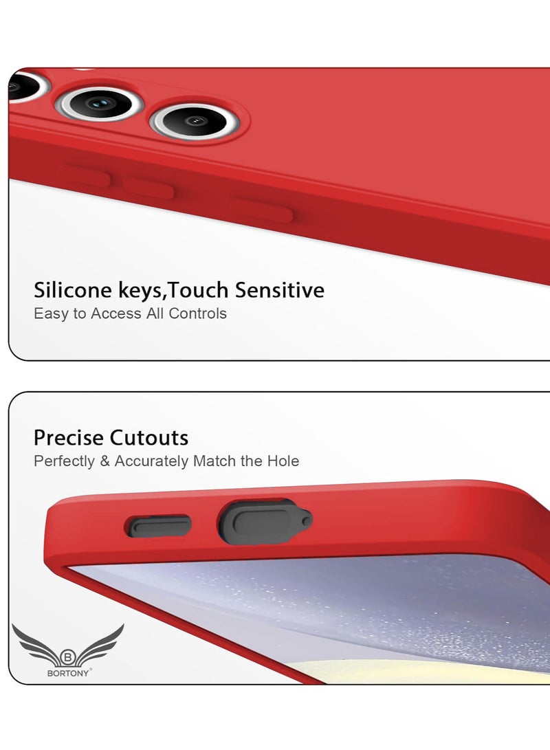 BORTONY Samsung Galaxy S25 Case Liquid Silicone Gel Rubber Anti Scratch Galaxy S25 Cover Military-Grade Shockproof Protective Case for Samsung Galaxy S25 6.1 Inch - Image 5