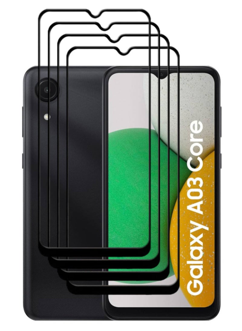 ACLIX 4 Pieces Antistatic ESD Dustproof Premium Quality High Definition Tempered Glass Screen Protector Designed For Samsung Galaxy A03 Core - Image 1