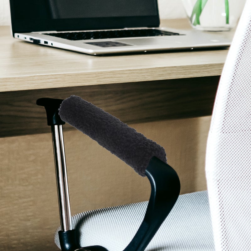 2 Pairs of Chair Armrest Cover Elastic Handle Sleeve Protective Cover Armrest Plush Protector - Image 4
