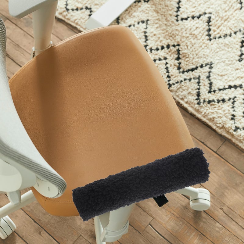 2 Pairs of Chair Armrest Cover Elastic Handle Sleeve Protective Cover Armrest Plush Protector - Image 2