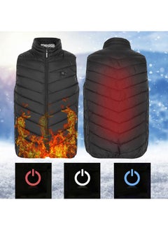 Thoraya Stand Collar Sleeveless Vest Back Intelligent Electric Heating Warm Jacket (L)  - Image 4