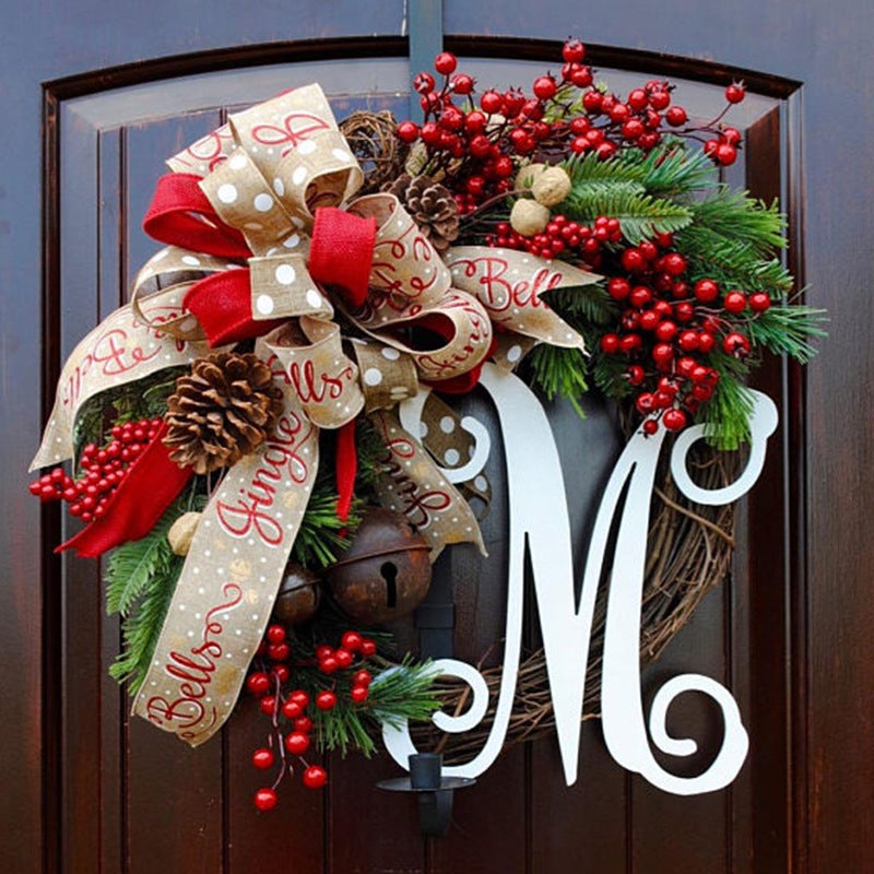 Christmas Decoration Door Pendant Hanging Rattan Ring Christmas Wreath 30Cm/40Cm/50Cm/60Cm El Shopping Mall Layout - Image 5