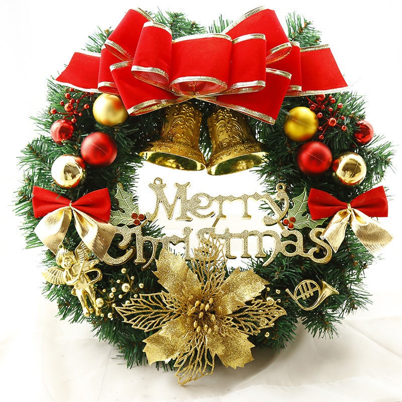 Christmas Decoration Door Pendant Hanging Rattan Ring Christmas Wreath 30Cm/40Cm/50Cm/60Cm El Shopping Mall Layout - Image 1