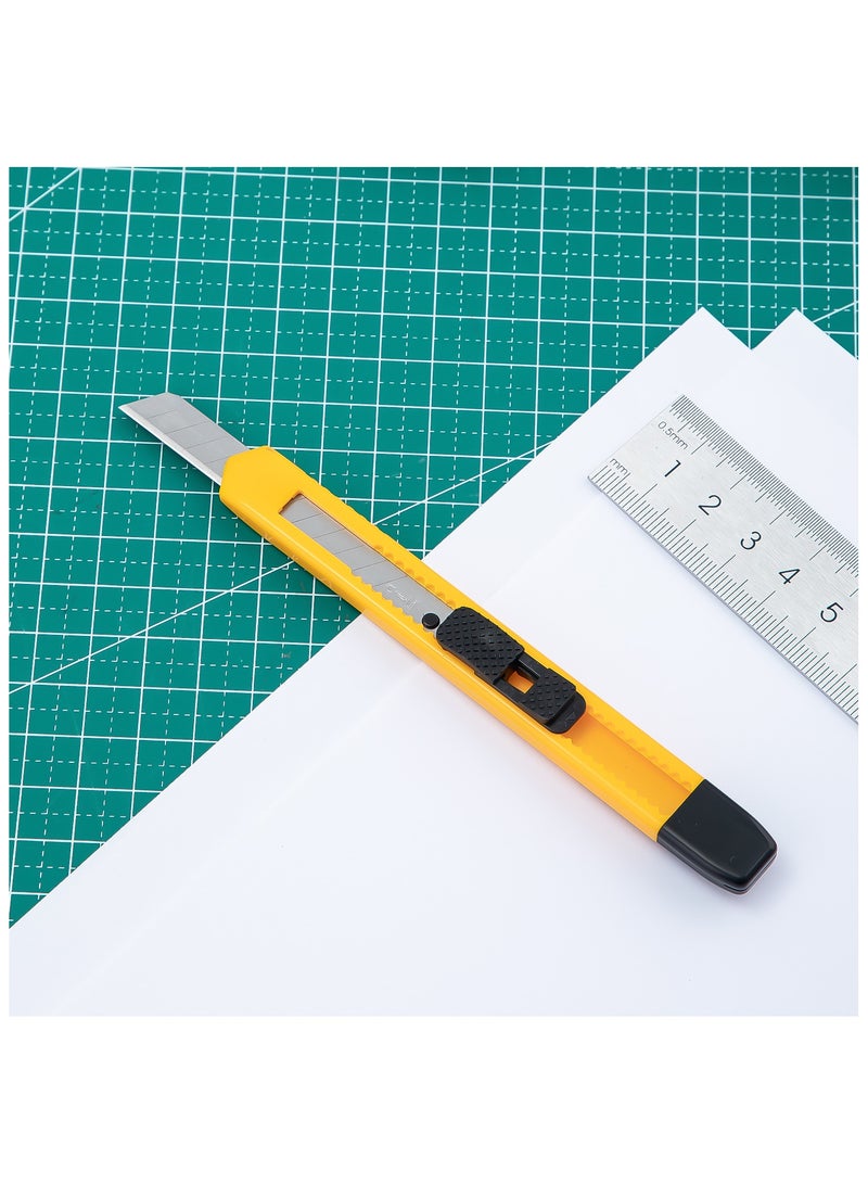 Deli E2051 Cutter - 13 Snap-Off SK5 Steel Cutter Head, Pen Clip Design, Yellow - Image 5