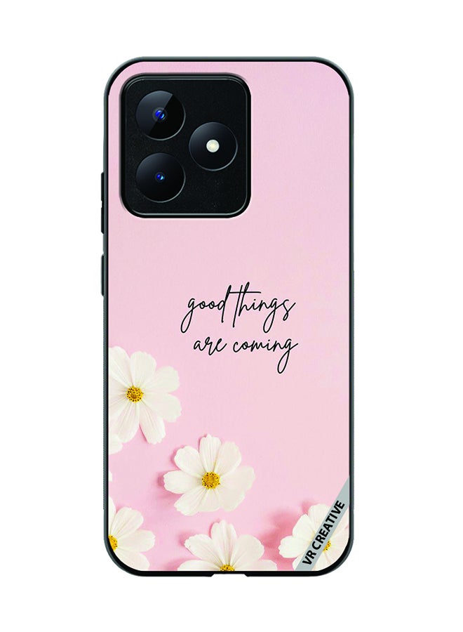 VR CREATIVE Protective Case Cover For Realme C53 Good Things Are Coming Design Multicolour - Image 1