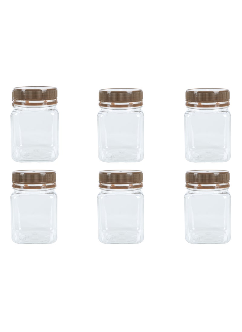 ALGHAFA - Spice Box Bag, 6 pieces, 200 ml, wooden color, 6 pieces, from Al Ghafa - Image 1