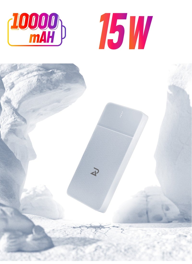 RADALIFESTYLE Power 9 Fast Charging Power Bank Quick-Charge 15W White  - Image 1