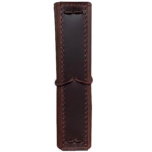 newestor Travelers Notebook Cover with Inner Pockets, Card Slots and Pen Holder, A6 Size, Dark Brown - Image 4