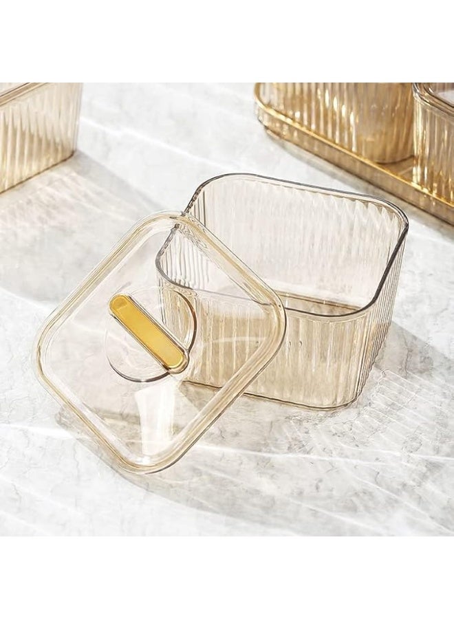 DUNISO Snack Serving Platter Set，Divided Serving Tray with 4Removable Dish Bowls，Fruit Bowls With Lids And Trays,Beautiful and Easy to Clean，Used For Fruit Desserts, Appetizers, Nuts, Snacks, Candies - Image 5