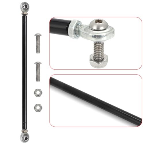 MOTOQUEEN Throttle Linkage Adjustable - Up to 11-3/4" Throttle Rod Ends Kit - Image 4